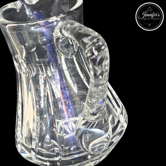 De Medici by Gorham Crystal Hand Blown Glass Pitcher - Picture 3 of 10